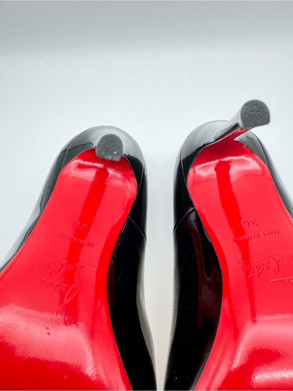 Christian Louboutin So Kate 120 Black Patent Leather Pumps EU 36 US 6 Red Sole - Picture 7 of 7